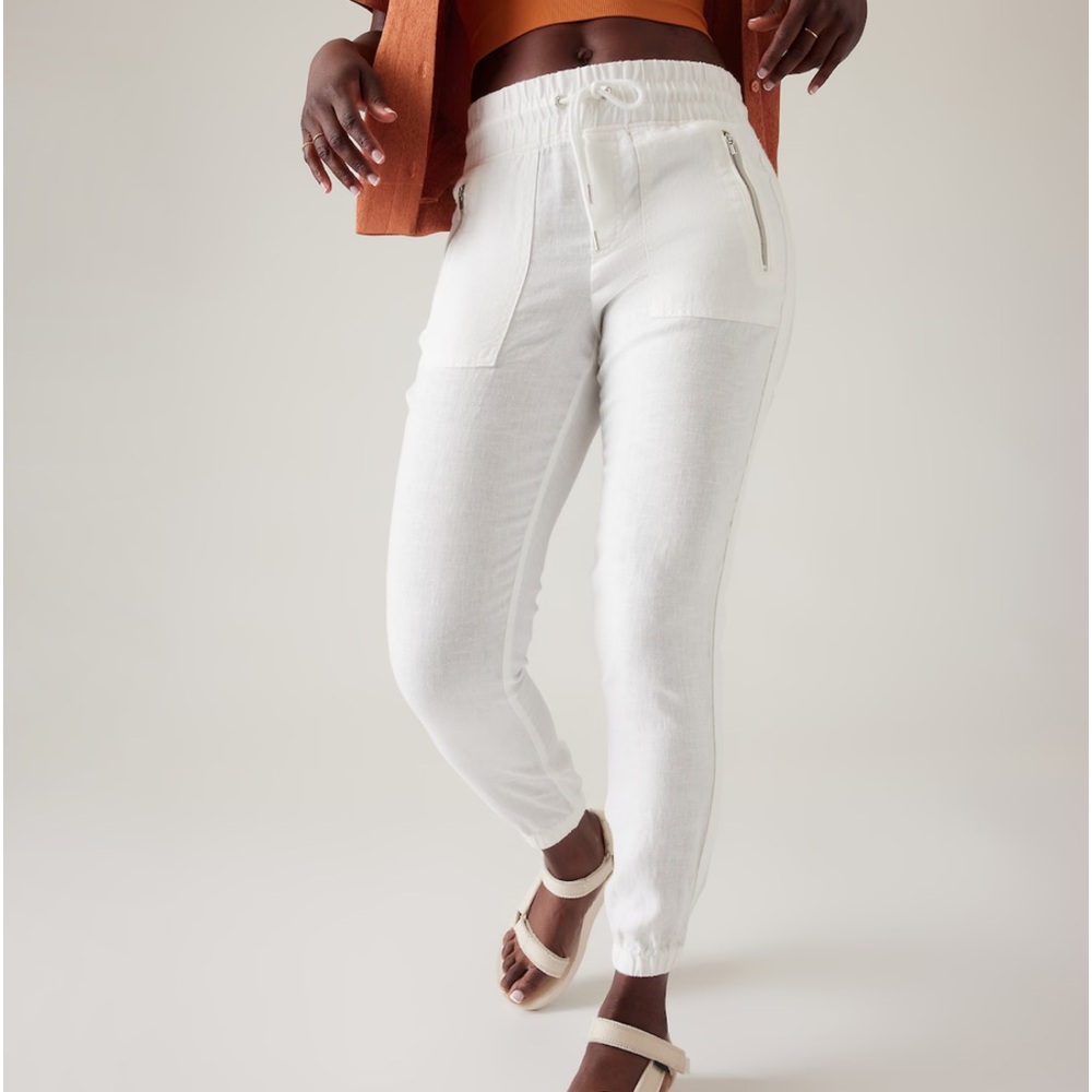 Athleta Cabo Linen Joggers - Size Large, NWT